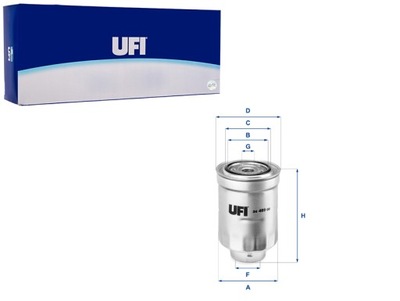 FILTRO COMBUSTIBLES FORESTER 15- UFI  