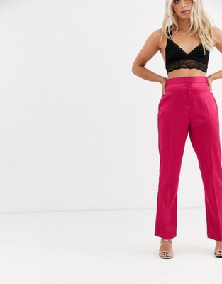 RÓŻOWE SATYNOWE SPODNIE KANT SCN XXJ__XXS