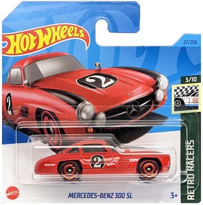 HOT WHEELS MERCEDES-BENZ 300 SL RETRO RACERS 3/10 1:64 NOWY !!!