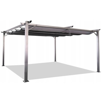 Pergola tarasowa ogrodowa - metalowa - SPRINT 3x4m szara