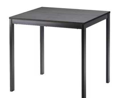 IKEA VANGSTA Stół rozkładany czarny