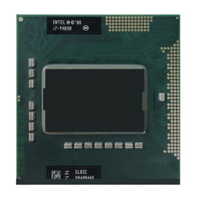 Procesor CPU i7-940XM 4 rdzenie 2,133 GHz PGA988A