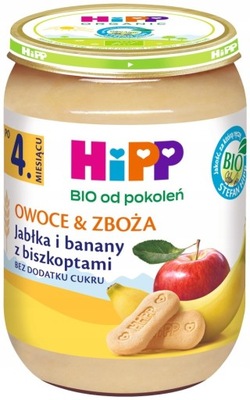 HiPP BIO jabłko banan i biszkopt deserek 4m+ 190 g