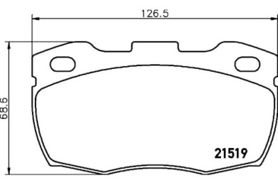 Hella гальмівні колодки гальмівні land rover defender cabrio фото №1