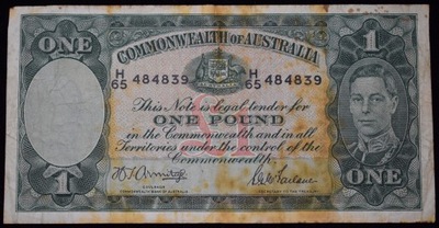 1942 Australia Jerzy VI 1 funt