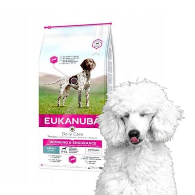 EUKANUBA Working & Endurance Sucha Karma dla Psa worek 15kg