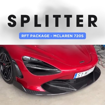Спліттер rft package - mclaren 720s фото №1
