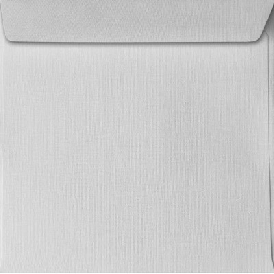 Koperty kwadratowe Biancoflash lniane białe 5szt.