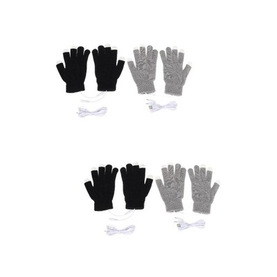 Ogrzewane rękawiczki z jednym palcem, damskie, elektryczne