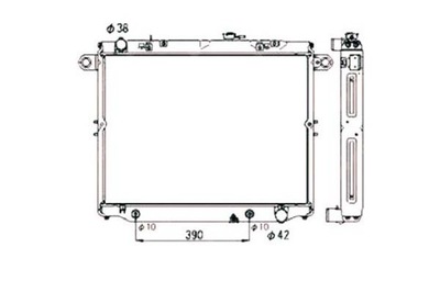 Nrf радіатор двигуна lexus lx фото №1