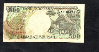 BANKNOT INDONEZJA -- 500 rupiah -- 1992 rok