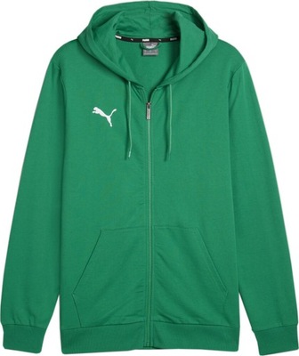 BLUZA MĘSKA PUMA TEAM GOAL CASUALS HOODED ZIELONA 658595 05 r L