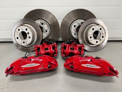 Комплект тормозные диски суппорты mini cooper f55 f56 f57 jcw john cooper works 335mm фото №1