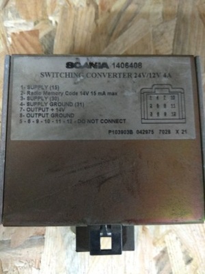 Перетворювач scania 4 r 24v-12v фото №1