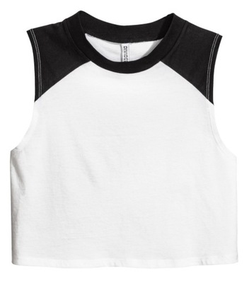 H&M krótka koszulka top XS