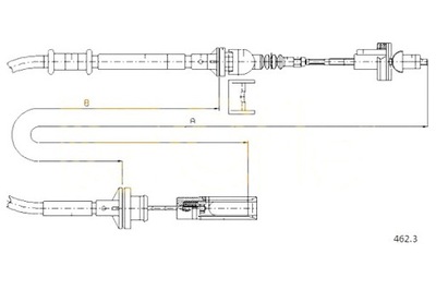 CABLE CONJUNTO DE EMBRAGUE FIAT COFLE  