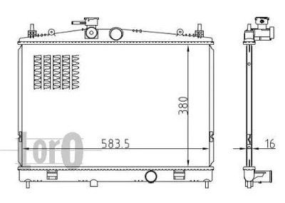 ABAKUS 035-017-0025-B CHLODNICA, SISTEMA DE REFRIGERACIÓN DEL MOTOR  