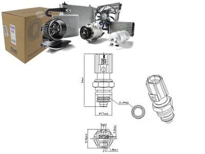 SENSOR TEMPERATURA DE LÍQUIDO REFRIGERACIÓN VOLVO C30 S40 II S60 II S80 II  