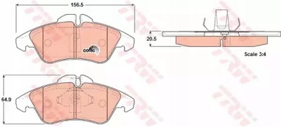 КОЛОДКИ ТОРМОЗНЫЕ ПЕРЕД VW TRANSPORTER T4 90-