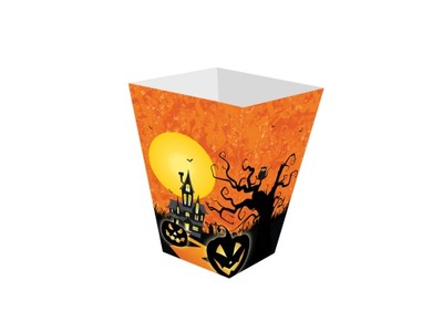 Pudełka na popcorn Nawiedzony Dom Halloween 6 szt.