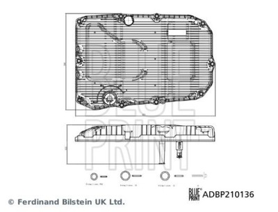 BLUE PRINT ADBP210136 ФИЛЬТР ГИДРАВЛИЧЕСКИЙ, АВТОМАТИЧЕСКИЙ КОРОБКА ПЕРЕДАЧ