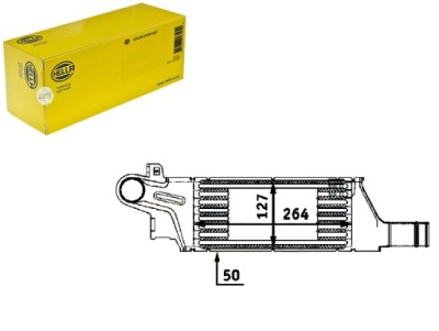 Інтеркулер opel corsa c 1,7di hella фото №1