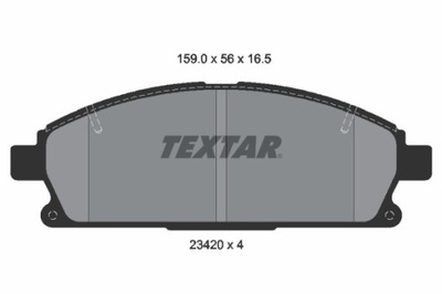 TRINKELĖS STABDŽIŲ NISSAN PRIEK. X-TRAIL 2,0-2,5 4X4 01-13 2342004 