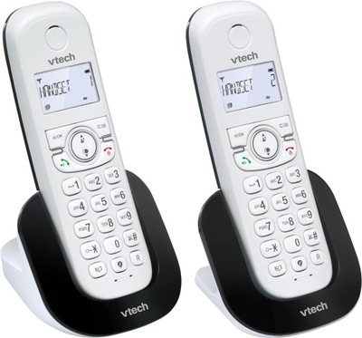 2x Telefon bezprzewodowy stacjonarny Vtech CS1501 2szt