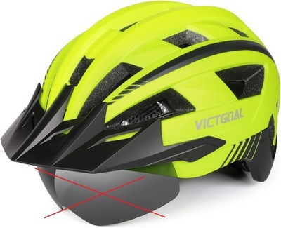 Kask rowerowy MTB ze światłem LED roz. M 54-58