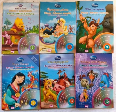 6x Disney zabawa z muzyką Kubuś Puchatek Tarzan Król Lew
