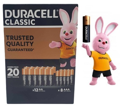 Bateria alkaliczna Duracell AAA (R3) 20 szt.