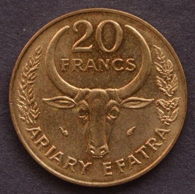 Madagaskar - 20 franków 1987
