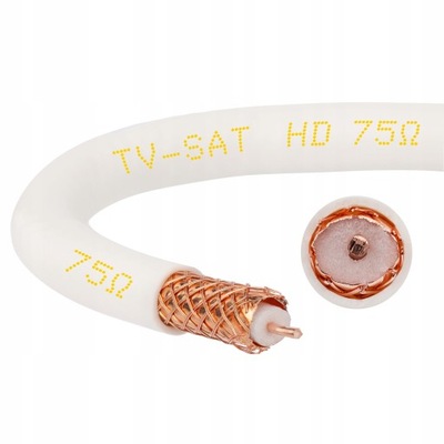 Przewód kabel koncentryczny HD-1000 antenowy YWDXpek 75ohm TV/SAT 500m
