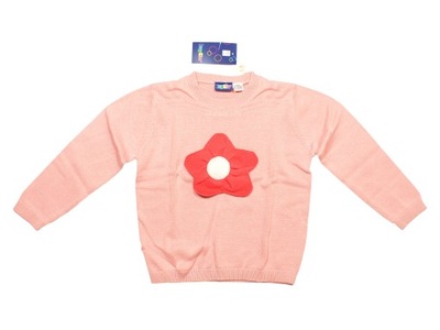 Lupilu sweterek różowy kwiatek (110/116) 4-6 lat