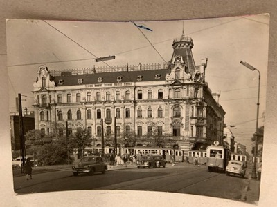 ŁÓDŹ SIEDZIBA DRN ŁÓDŹ ŚRÓDMIEŚCIE POCZTÓWKA PRL 1963