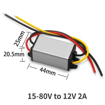 DC15V-80V 24V 36V 48V 72V SPADEK DO 12V 1A-5A MÓDULO BLOQUE DE ALIMENTACIÓN AUTO  