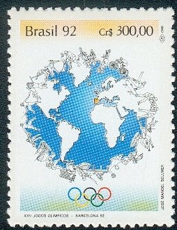 Brazylia 1992 Znaczek 2464 ** sport igrzyska olimpijskie Olimpiada