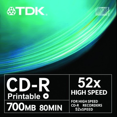 TDK CD-R Printable Japan 5szt