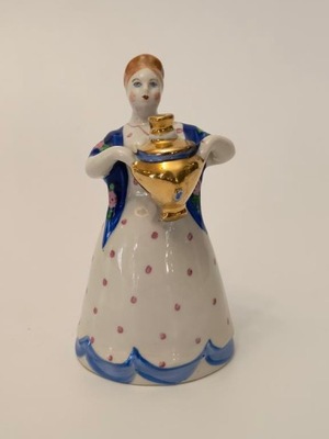 Figurka porcelanowa “dziewczyna z samowarem”; Dulevo – Łomonosow