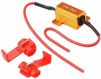 REZYSTOR OPORNIK OSZUKIWACZ CANBUS LED 25 OHM 25W