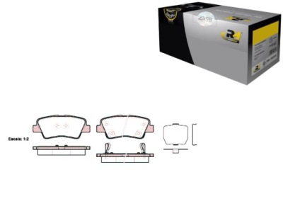 Roadhouse 21362.02 набор тормозных колодок тормозных, тормоза дисковые фото №1