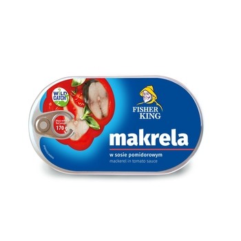FISHERKING MAKRELA W SOSIE POMIDOROWYM 170G