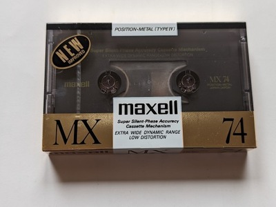Maxell MX 74 Metal 1988 NOWA Japan -1szt