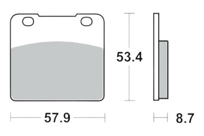 Klocki hamulcowe TRW Suzuki VS 1400 Intruder