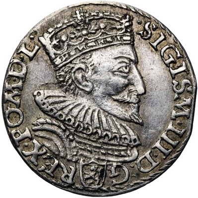 Ak399. Zygmunt III Waza, Trojak 1594, Malbork, R1, St. III+