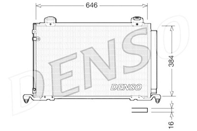 DENSO KONDENSATORIUS KONDICIONAVIMO TOYOTA AVENSIS 1.6-2.4 03.03-11.08 