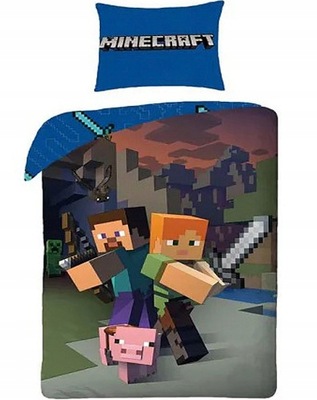 POŚCIEL140x200 DLA DZIECI MINECRAFT