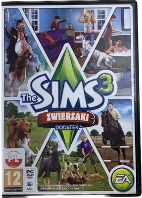 THE SIMS 3 ZWIERZAKI płyta bdb PL PC