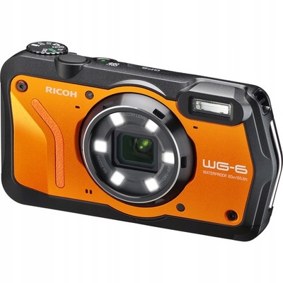 Wodoodporny aparat Ricoh WG-6 pamarańczowy