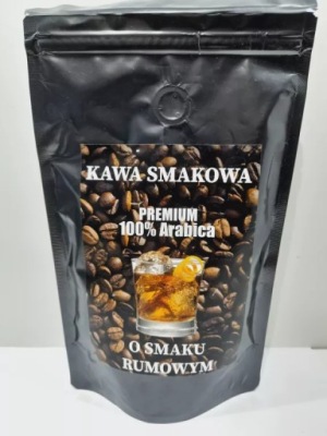 KAWA SMAKOWA ZIARNISTA RUMOWA 200G 100% ARABICA